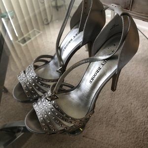 Silver Metallic Evening Shoes